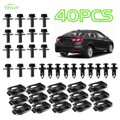 40 piezas para Hyundai Elantra Motor Protector contra salpicaduras Placa de deslizamiento Pernos de carrocería Clips de tuerca en U Foto 1 de 4