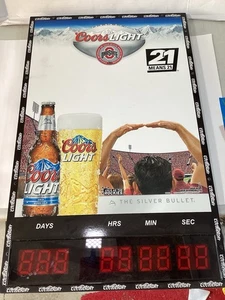 Coors Light Ohio state Buckeyes Kickoff Countdown Sign - Picture 1 of 3