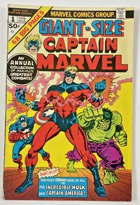 Giant-Size Captain Marvel #1 1975 Marvel Comics Hulk Captain America - Gil Kane - Picture 1 of 2