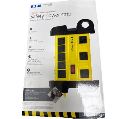 NEW Tripp-Lite TLM815NS 8-Outlet Safety Power Strip Surge Protection Industrial - Image 1 of 2