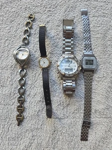 Konvolut 4 alte Uhren in L Zustand Casio, PAT, MATY, STONE LANNIER - Bild 1 von 15