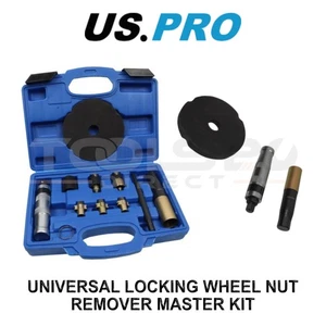 US PRO Tools Master Universal Locking Wheel Nut Remover Removal Kit 7525 - Picture 1 of 3