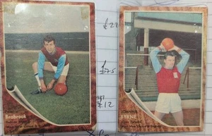 A&BC Football Cards 1963/64 West Ham x2 SEE PHOTOS #1765 - Picture 1 of 4