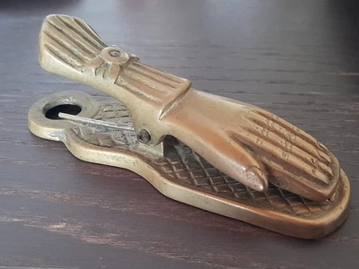 ancienne pince à billet presse papier bureau vintage - Photo 1/4