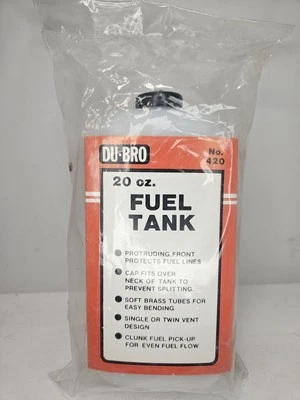 NOS DU-BRO 420 方形油箱 20 盎司 美国 — 第 1/4 张图片