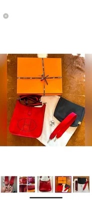 Hermes Evelyne GM Epsom Cuero 2008 Paladio Hardware Caja Insertar Correas Certificado de Autenticidad Foto 1 de 4