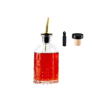 7 Unzen Glas Kaffeesirup Spender Flasche mit Metall Ausgießer für Ahorn Honig - Bild 1 von 8