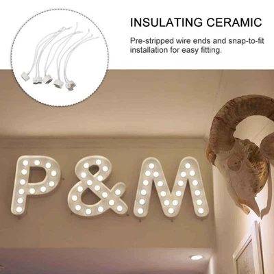  10Pcs Gu10 Lamp Bases Lamp Socket 12~265V Lamp Base Holder Adaptors 15CM Wire - Image 1 of 4