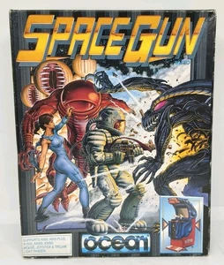 Space Gun Commodore Amiga disk Complete Working EXTREEMLY RARE ARCADE CONVERSION - Picture 1 of 5