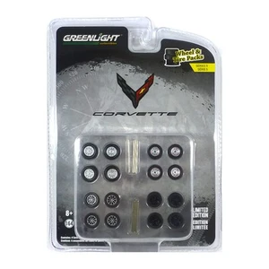 Greenlight 16090-A Reifenset Corvette Radset - Wheel & Tire Packs 5 Maßstab 1:64 - Picture 1 of 1