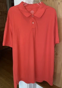 Camisa polo de golf St. John’s Bay naranja manga corta de algodón para hombre talla 2XL - Imagen 1 de 10
