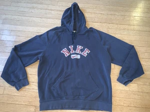 Sudadera con Capucha Swoosh Central Letra en Bloque Nike De Colección y2k Para Hombre XXL - Imagen 1 de 11