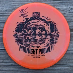 Autographed Kyle Klein Discmania Midnight Prowl 2 Disc Golf Disc 177g Orange - Picture 1 of 2