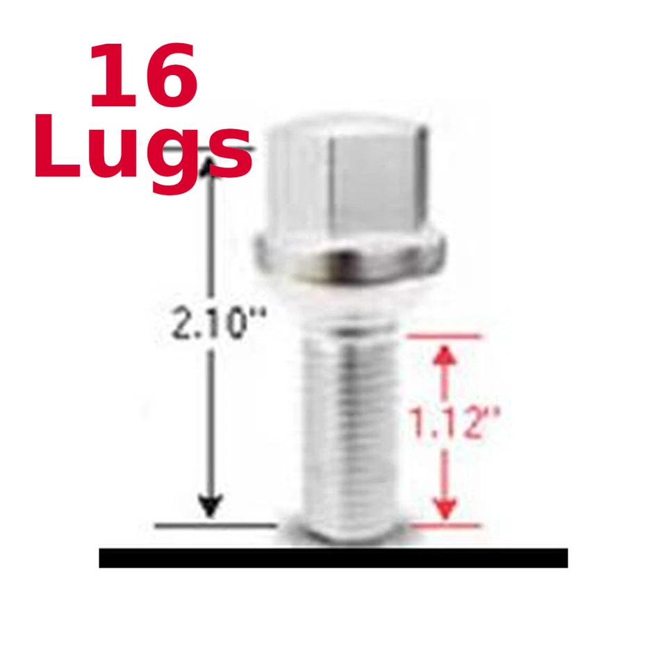 16x Gorilla Automotive Products 18172 12x1,5 Tornillo de tuerca de rueda cromado Foto 1 de 1