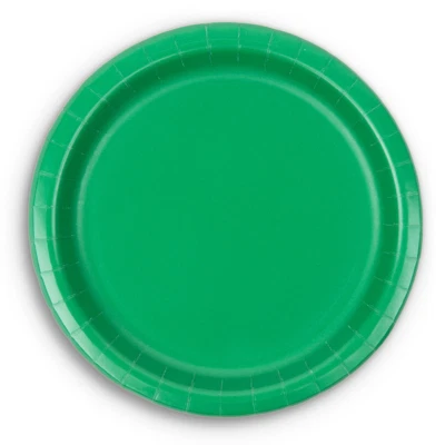 CEG Paper Lunch Plates, Emerald Green (79112B) - Image 1 of 2