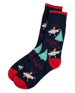 Calcetines Bottoms Out Azul Marino Moose Rockin’ Navidad Mezcla Algodón Nuevos con Etiquetas Talla Única - Imagen 1 de 1