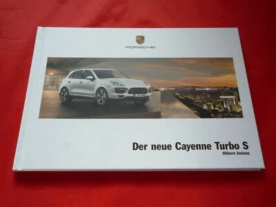 Folleto de tapa dura PORSCHE Cayenne tipo 92A Turbo S Depliant de 2012 Foto 1 de 3
