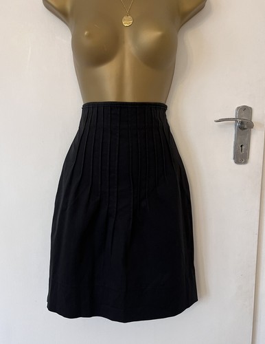 Gonna Miu Miu UK 8 EU 40 Gonna Chino a Pieghe Designer Lunghezza Ginocchio