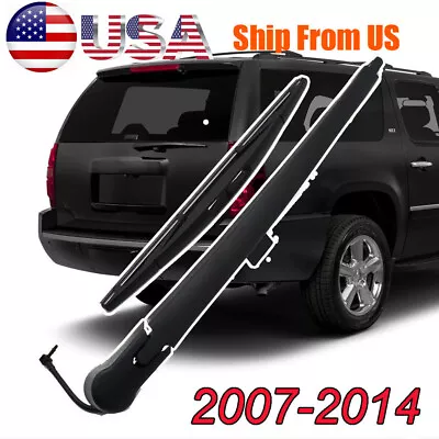 Rear Windshield Wiper Arm & Blade For Chevrolet Tahoe Suburban 2009-13 2007 2008 - Image 1 of 4