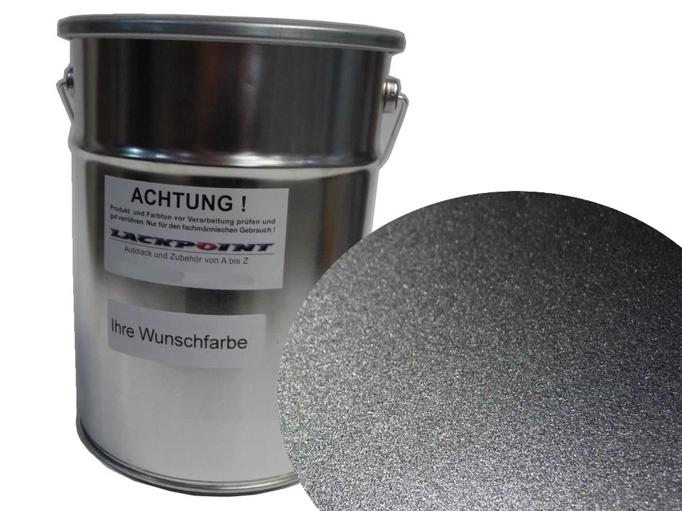 3 Liter Spritzfertigen Basislack geeignet für Skoda 9157 Grau Metallic Autolack - Bild 1 von 1
