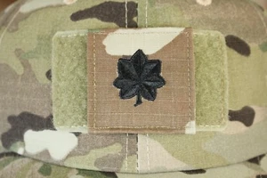 USCG US COAST GUARD I/A MULTICAM OCP O-5 HOOK BACK CAMOUFLAGE CAMO UNIFORM RANK - Picture 1 of 6
