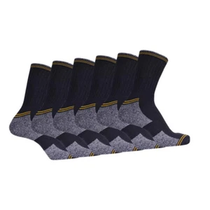 Men's Work Socks Cushioned Heel & Toe Comfortable Durable Workwear Socks All Day - Picture 1 of 7