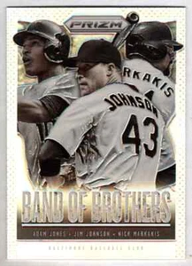 Adam Jones Nick Markakis Jim Johnson 2013 Panini Prizm Band of Brothers Silver - Picture 1 of 1