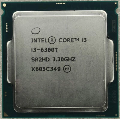 Intel Core i3-6300T SR2HD Dual Core Processor 3.3 GHz, Socket LGA1151 35W CPU - Image 1 of 2