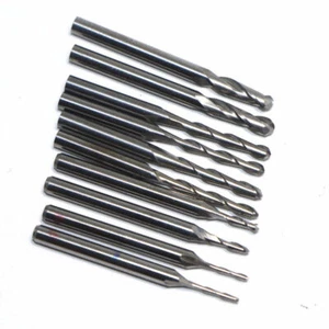 3.175mm Shank Carbide Ball Nose End Mill CNC Engraving Router bit Set 1-3.175mm - Picture 1 of 3