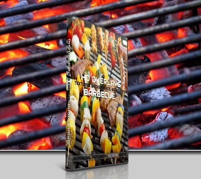 200 BARBECUE FOOD DIGITAL PHOTOSHOP OVERLAYS BACKDROPS BACKGROUNDS PHOTOGRAPHY - Image 1 of 4