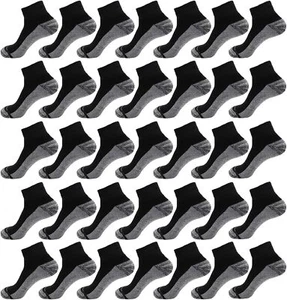 20 Pairs Quarter Athletic Ankle Socks for Men Moisture Wicking Cushion Socks - Picture 1 of 12