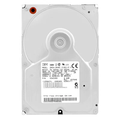 Festplatte IBM 6.4Gb DHEA-36481 512KB 5400Rpm ATA 3,5" Zoll 00K0355 - Bild 1 von 4