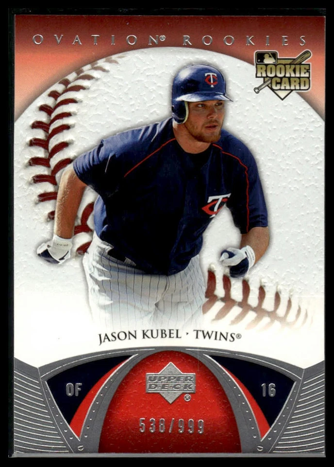 2006 Upper Deck Ovation #105 Jason Kubel #/999 - Image 1 of 2