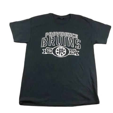 Providence Bruins Shirt Large Black AHL Short Sleeves Graphic Tee Hockey Cover