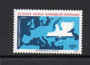 TURQUÍA MNH 1990 SG3081 TRIBUNALES SUPREMOS EUROPEOS CONF - Imagen 1 de 1