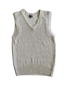 Todd Snyder Cotton Sweater Vest Sand Size M New 100% Cotton Italy - Bild 1 von 6