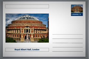 Landmarks - Royal Albert Hall, London postcard (glossy 6"x4"card)