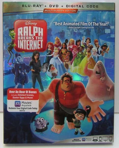 Ralph Breaks The Internet Blu-ray / DVD 2-disc w/ slipcover NEW! no digital copy - Foto 1 di 3