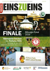 Programm | 2019 | Alemannia Aachen - Fortuna Köln | Finale Landespokal - Bild 1 von 1