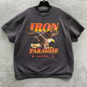 The Rock Under Armour Sweatshirt Mens Size XXL Iron Paradise Pullover Black - Picture 1 of 9