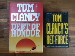 2 x Tom Clancy Debt of Honour + Net Force - Picture 1 of 6