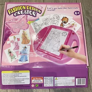Fashion Design Creator Princess Mix N Match Outfits Trace Sketch Board Light Up - Picture 1 of 11