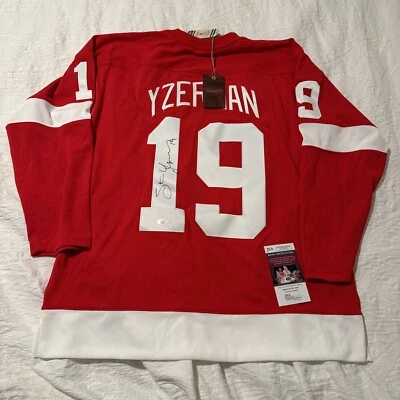 Steve Yzerman Signed Auto Authentic Mitchell & Ness Jersey Detroit Red Wings JSA - Image 1 of 4