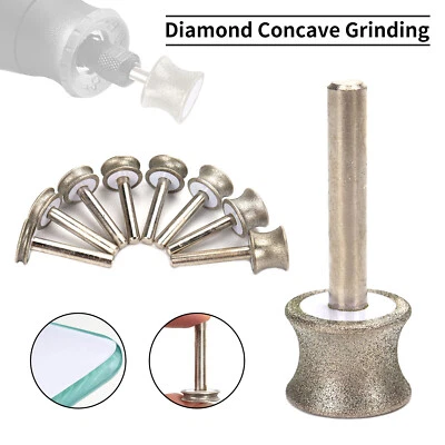 Diamond Grinding Concave Polishing Grinding Wheel 2-12mm For Rotary Drill Tool - Image 1 of 4