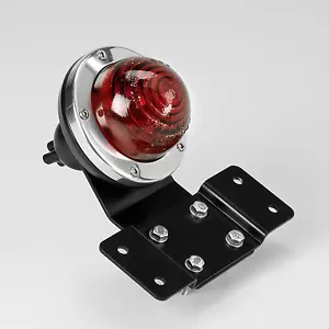 TAILLIGHT Billet Alum.LUCAS picadora de vidrio Harley Triumph Norton soporte de licencia - Imagen 1 de 3