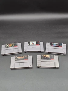 Super Nintendo Games Lot - 5 SNES Video Games. Tested/Works -Sold As Is - Picture 1 of 6