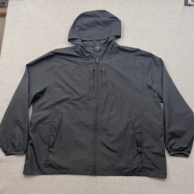 Scottevest Pack Jacket Mens 3XL Gray Full Zip Windbreaker Hooded TEC Travel - Image 1 of 4