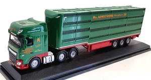 Oxford Diecast 1/76 Scale 76DXF003 - DAF XF Euro 6 & Livestock Trailer - Picture 1 of 5