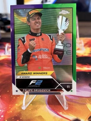 2023 Topps Chrome Formula 1 - Award Winners Felipe Drugovich #192 Purple... - Image 1 of 2