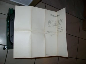 prüfungs-Zeugniss  königl. württembergischen Staats-EISENBAHN Bahn 1907 #134 - Bild 1 von 3